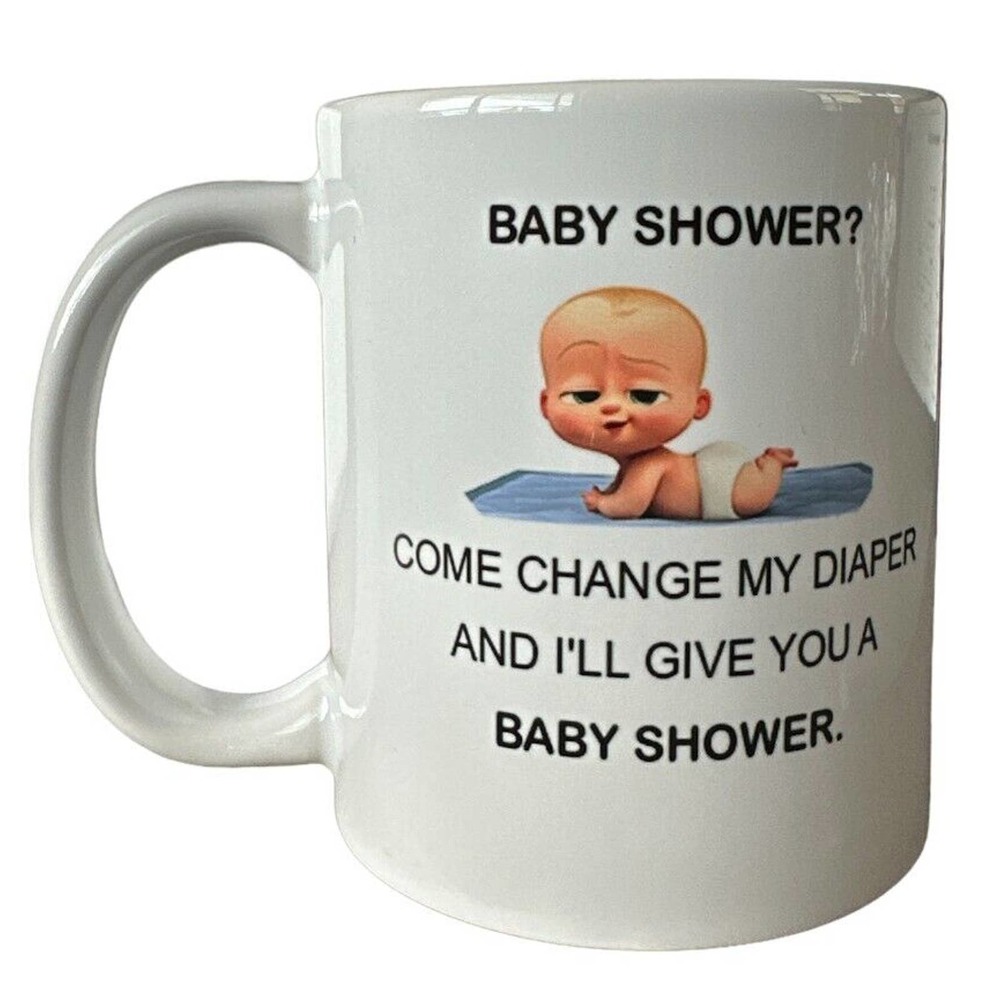 Baby Shower Gift Idea "Come Change My Diaper" Coffee Mug Tea Cup